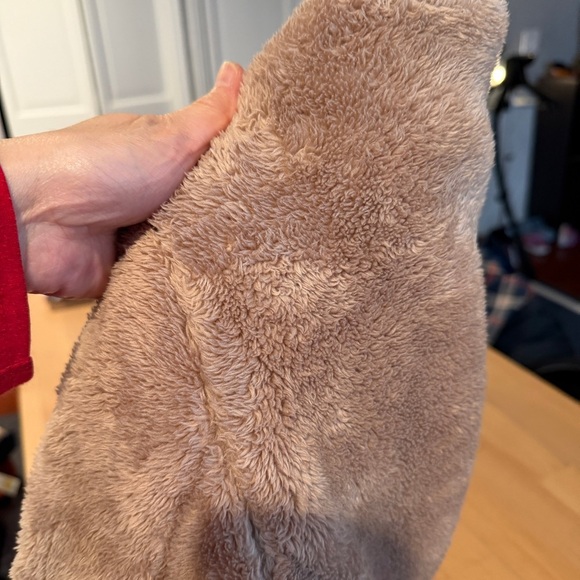 Uniqlo Fleece Zip-Up Teddy Jacket Soft Gorpcore Quiet Luxury XTRA-SMALL Brown - Picture 11 of 11